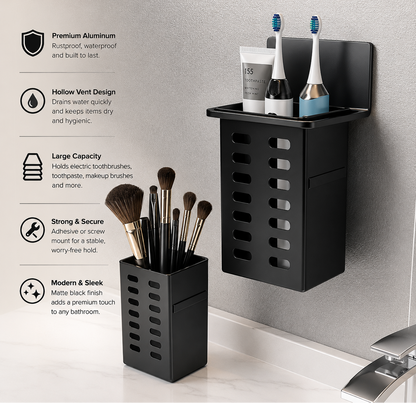 Modern Wall-Mounted Bathroom Organizer