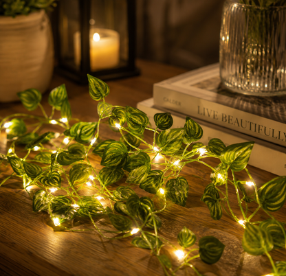 LED Grape Leaf String Lights – Indoor & Outdoor Decor (2m)